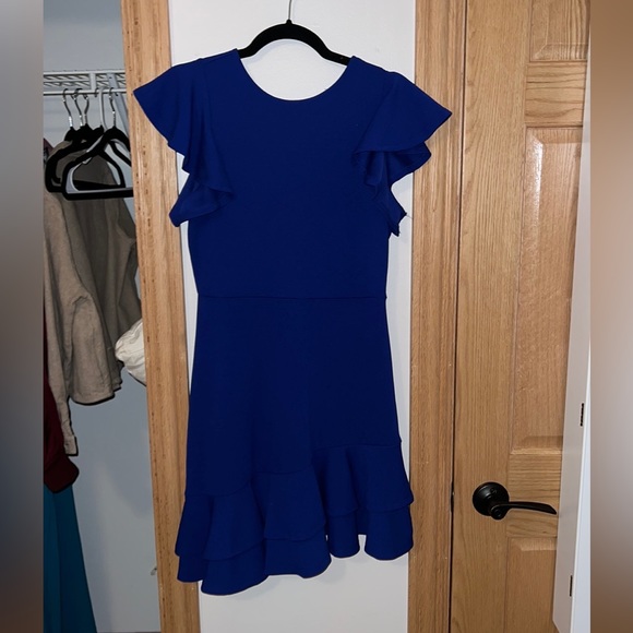 Blue Ruffled Dress - Picture 2 of 3